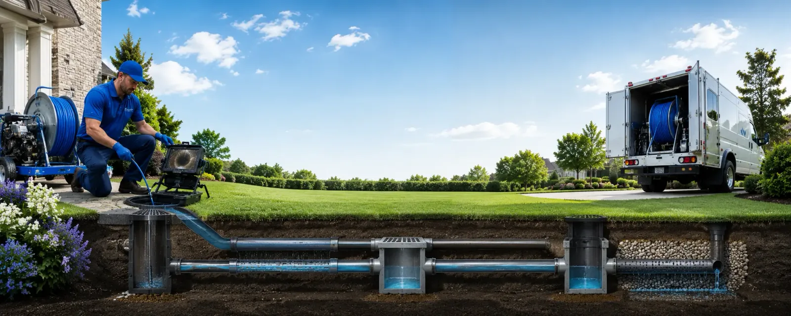 Outdoor drain cleaning information for Medora, IL